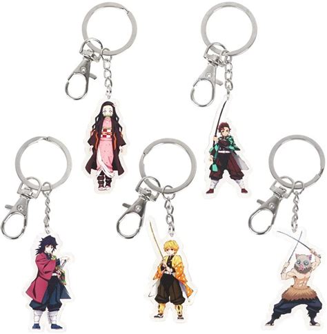 Kimetsu no Yaiba Schlüsselanhänger Set Schlüsselanhänger Figur Anhänger