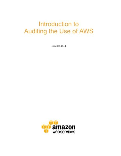 Aws Auditing Security Checklist Pdf