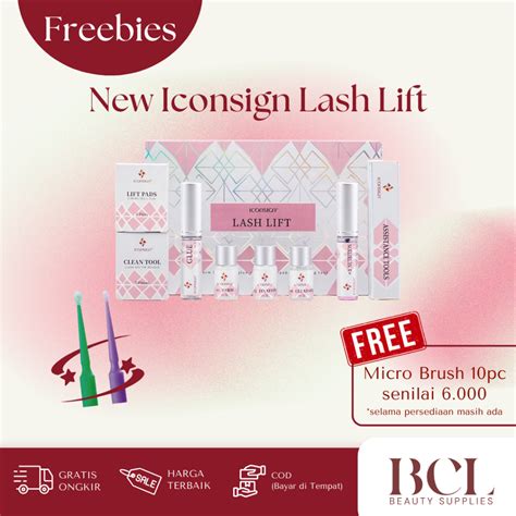 Jual New Iconsign Lash Lift Set Lash Perm Kit Icon Sign Korean Shopee