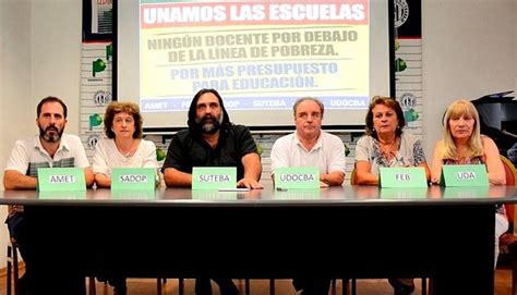 Los Gremios De La Educación Consolidan Una Postura Unificada Ante Una Nueva Reunión Paritaria