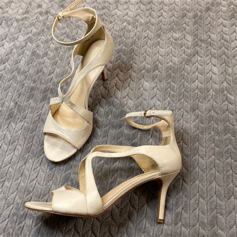 Nine West Shoes Nine West Nude Open Toed Heels Size M Poshmark