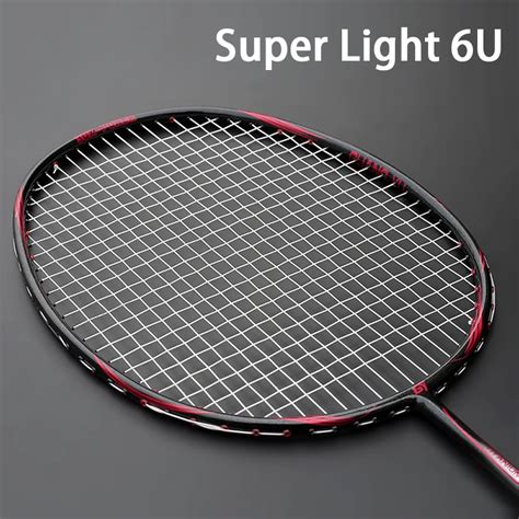 Super Light 6u 73 78g T700 Full Carbon Fiber Badminton Racket Strung