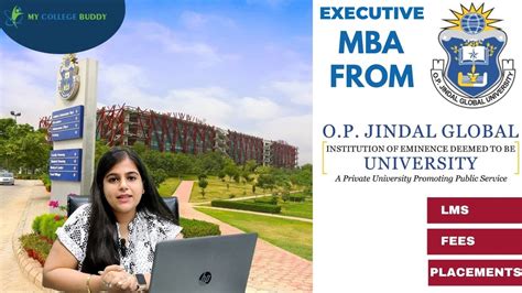 Executive Mba From Op Jindal University Mean Fees Benefits More