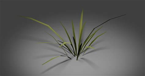 3d Model Grass Vr Ar Low Poly Cgtrader