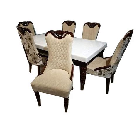 Marble Top Sheesham Wood Seater Dining Table Set At Rs Set In