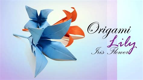 Origami Lily How To Make An Origami Lily Iris Flower Diy Origami Flower Lily Paper