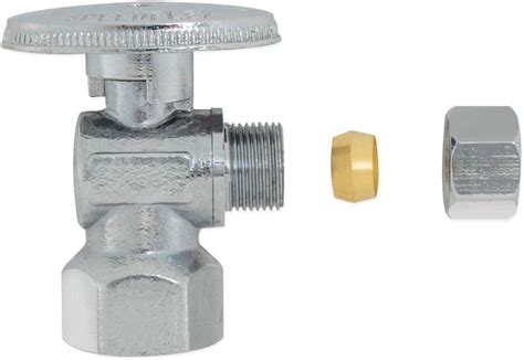 Brass Water Shut Off Angle Valve Compression Outlet Premium