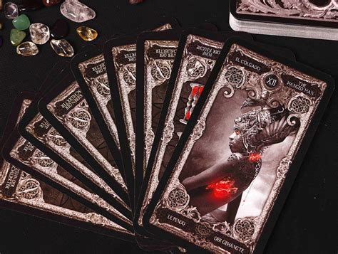 Unique Dark tarot cards deck for beginners Vintage tarot | Etsy