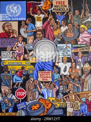 Artwork By Artist Sipho Ndlovu On The History Of South Africa