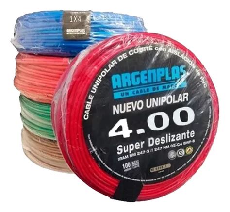 Cable Unipolar Mm Normailizado Argenplas X Mts