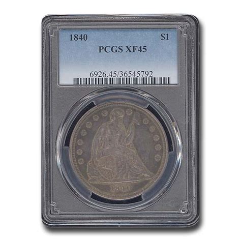 Buy 1840 Liberty Seated Dollar Xf 45 Pcgs Apmex