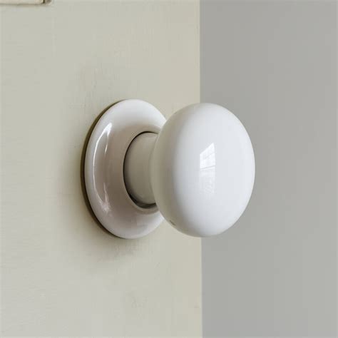 White Door Knobs White Ceramic Door Knobs