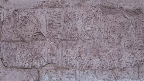 Ancient Wall Paintings In The Temple Of Hatshepsut, Egypt 23166123 Stock Video at Vecteezy