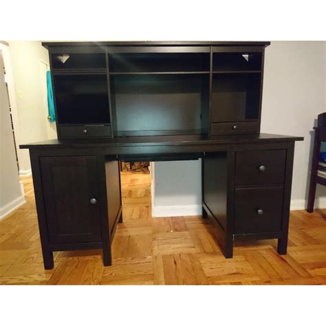 Ikea Hemnes Computer Desk W Hutch Aptdeco