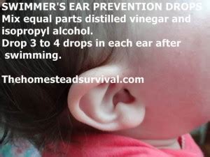 SWIMMER'S EAR PREVENTION DROPS - The Homestead Survival