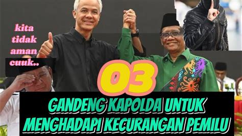 Tim Ganjar Mahfud Gandeng Kapolda Sbg Saksi Di Mk Nanti Buntut Dari