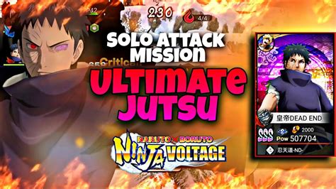 Nxb Nv Obito Uchiha Ultimate Jutsu Solo Attack Mission Naruto X