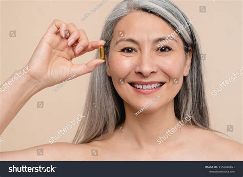 Closeup Cropped Mature Middleaged Caucasian Naked Stock Photo