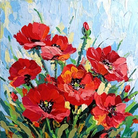 Poppies Painting Abstract