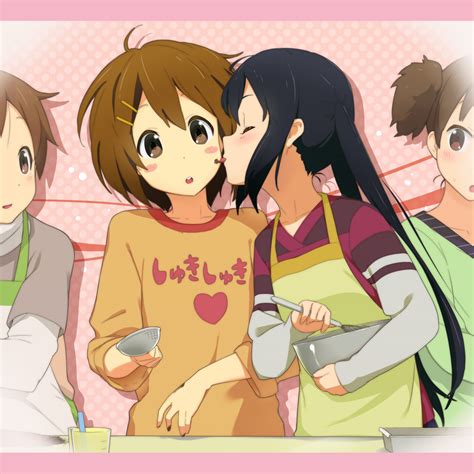 Nakano Azusa Hirasawa Yui Hirasawa Ui And Suzuki Jun K On Drawn