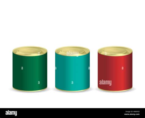 Blank Cans Stock Vector Images Alamy