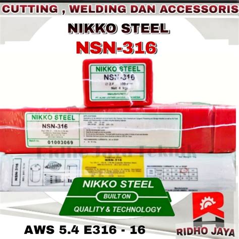 Jual Kawat Las Stainless Nikko Steel Nsn Mm Mm Shopee