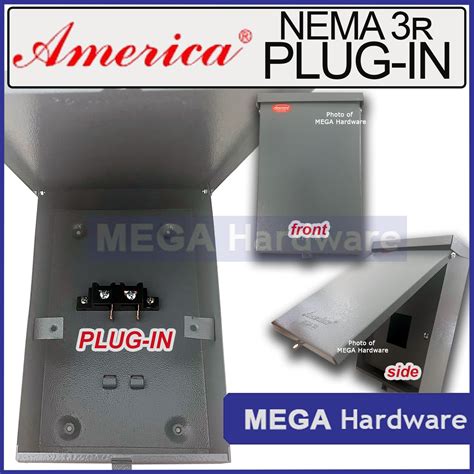 America Safety Breaker Enclosure NEMA 3R For Outdoor Bolt On Or Plug