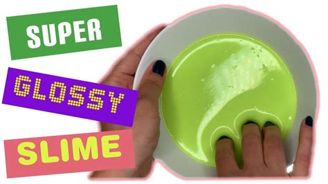 DIY Super Glossy Slime Satisfying ASMR Video YouTube