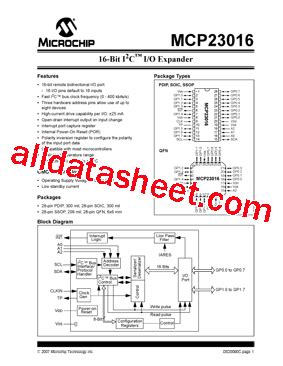 Mcp I Sp Datasheet Pdf Microchip Technology