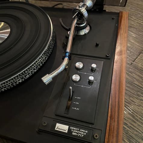 Sansui（サンスイ） Sansui Sr 717 レコードプレーヤー ダイレクトドライブ 昭和レトロ 山水 動作確認済み D974