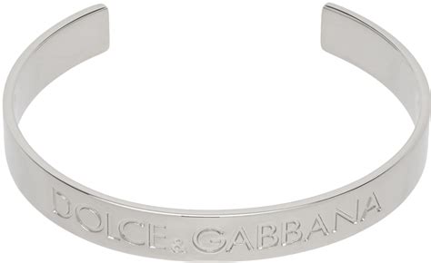 Silver Cuff Bracelet By Dolce Gabbana On Sale