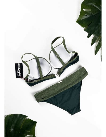 Belize Olive DM LX Origami Bikini