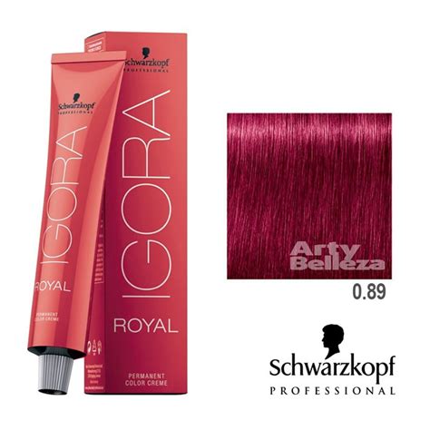 Igora Royal 0 89 Color Tono Mezca Rojo Violeta 60ml