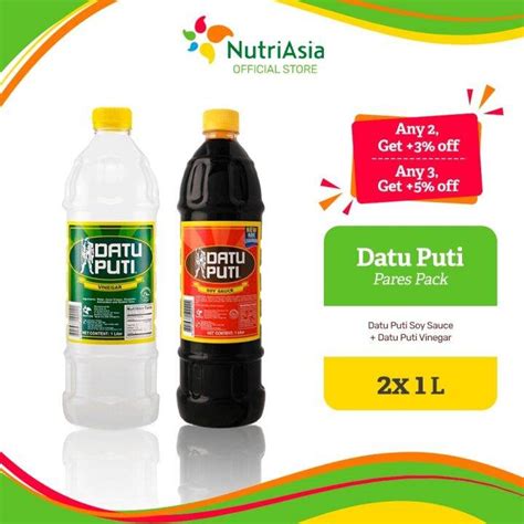 Cod Chuntuba908980 Datu Puti Pares Pack 1l Lazada Ph