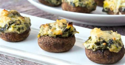 Spinach Dip Stuffed Mushrooms Drnewmed Healthy Recipes For Healthy Eating