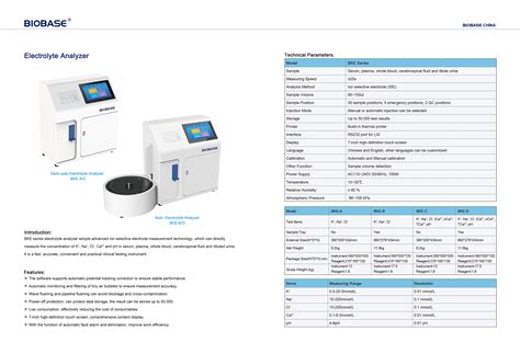 Electrolyte Analyzer Buy BIOBASE