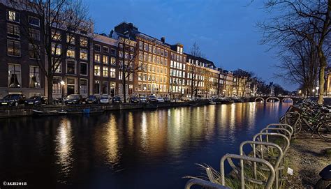 Amsterdam Canal By Evening Albert Bakker Flickr