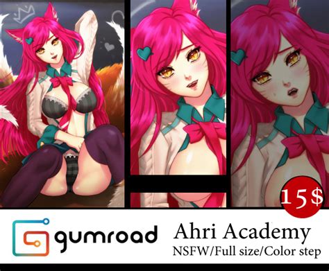 Gumroad Ahri Academy By Whisky Hentai Foundry