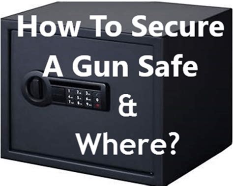 Securing A Gun Safe How To Bolt Mount Anchor To Wall Or Floor