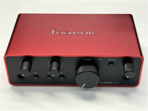 Focusrite フォーカスライト Scarlett Solo gen4 2In 2Out USBオーディオインターフェイスデモ使用品