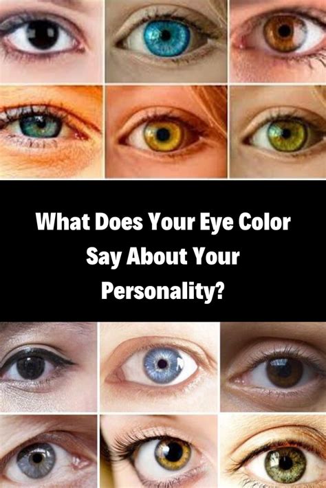 What Does Your Eye Color Say About Your Personality Color Whisper