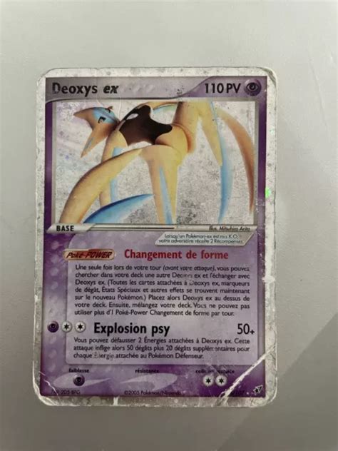 Carte PokÉmon Deoxys Ex Set Ex Deoxys Fr 2005 Eur 3000 Picclick Fr