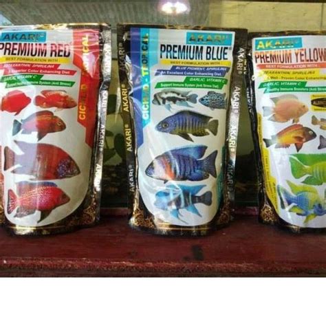 Jual Repack Gr Pellet Pelet Akari Premium Blue Red Yellow Pakan