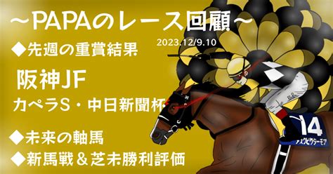 〜papaのレース回顧〜 重賞回顧・結果阪神jf・カペラs・中日新聞杯 未来の軸馬 新馬戦＆芝未勝利評価｜papaの競馬 『勝負レースはいつでも重賞』