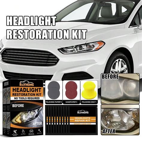 Car Ceramic Headlight Restoration Kit For Repairing Scratches Dullness