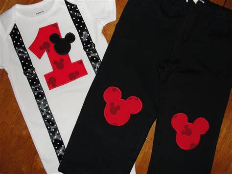 READY TO SHIP Mickey Mouse 1st Birthday Outfit by HomeArtsBoerne