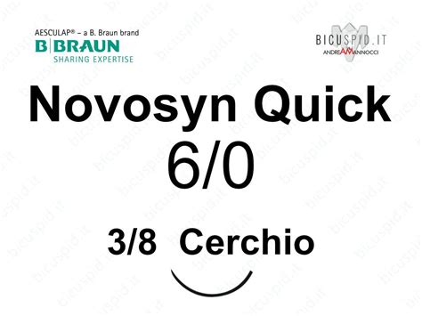 C Novosyn Quick Di Cerchio Ds Dorso Tagliente