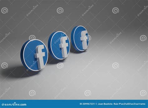 Facebook Logo In White And Blue Isolated In Background, All In 3d ...