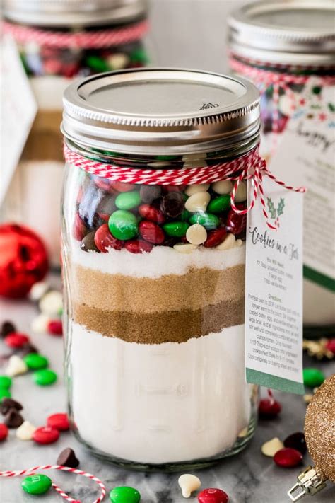 Giftable Cookie Mix In A Jar With Free Printable Sugar Spun Run