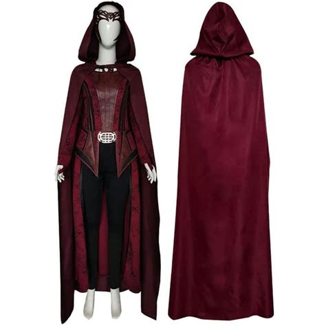 Kuberas Wanda Maximoff Costume Scarlet Witch Cosplay Costume Hooded ...